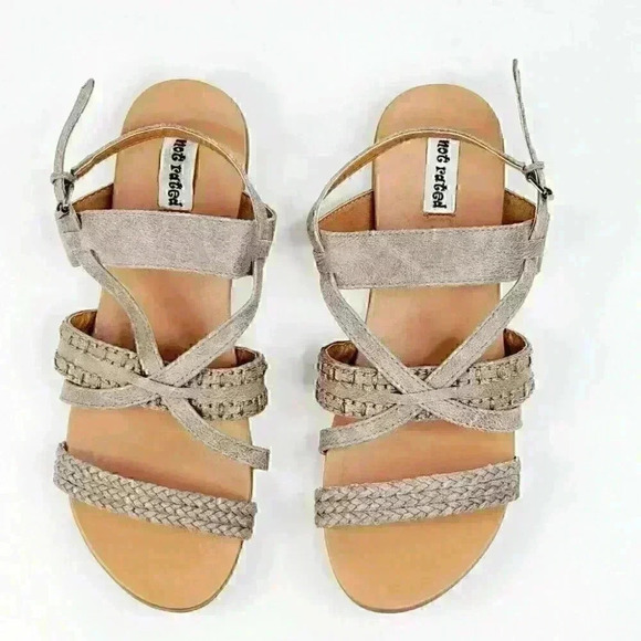 Not Rated Women's Sandals Size7 Grey Manmade Linning & Upper - Picture 6 of 8